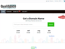 Tablet Screenshot of online.qualispace.com